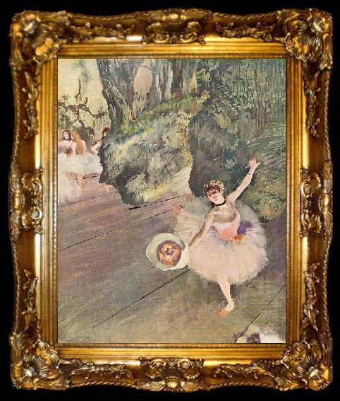 framed  Edgar Degas Dancer with a Bouquet of Flowers, ta009-2